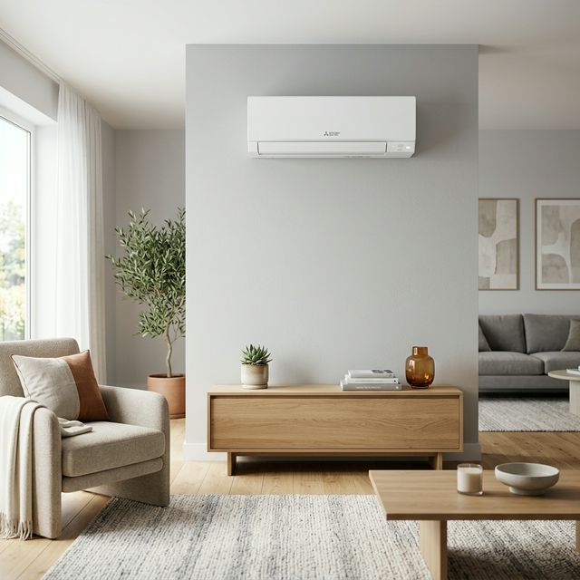 Bosch Klimaanlage im modernen Wohnzimmer